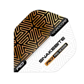 Red Dragon Letky Peter Wright Snakebite Hardcore Premium - White & Bronze RF6873