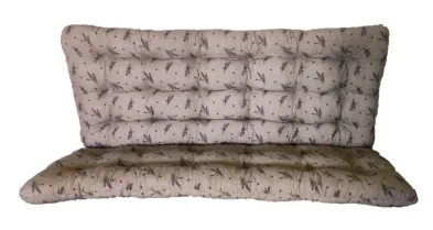 LKV Lomnice Polstr a opěrka na zahradní houpačku - 170 cm - levandule