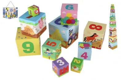 Trefl Kubus - Pyramida FARMA - skládanka hranatá - 10 ks