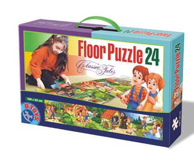 D-Toys Floor puzzle panoramatické - O Perníkové chaloupce - 24 dílků - 1 + 1