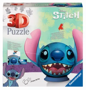 Ravensburger 3D Puzzle-Ball - Disney: Stitch s ušima - 72 dílků