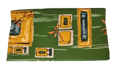 LKV Lomnice Plážové lehátko skládací - zelený ornament