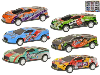 Mikro trading Auto závodní - zpětný chod - 12 ks