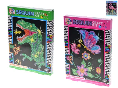 Mikro trading Dekorativní sada s flitry pro vytvoření třpytivého obrázku - 23 x 32,5 cm