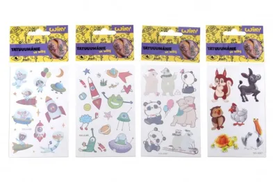 Teddies Tetovací obtisky barevné - mix druhů