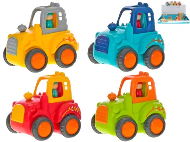 Mikro trading Traktor - 10 cm - na setrvačník - 4 barvy