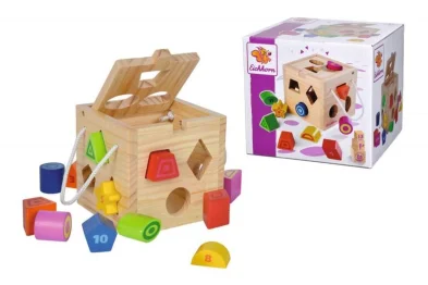 Simba Toys Dřevěná kostka se zastrkovacími tvary