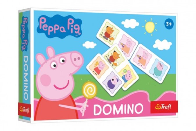 Trefl Peppa Pig: Prasátko Peppa - Domino papírové - 21 kartiček