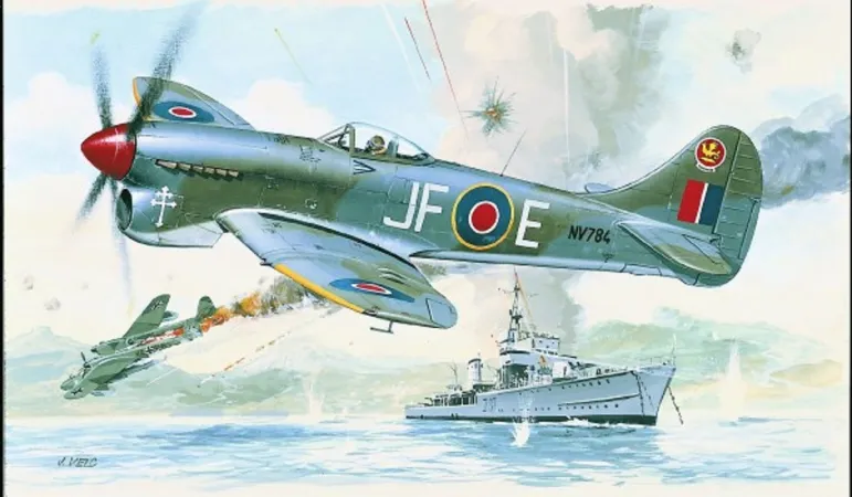 Směr Plastikový model letadla Hawker Tempest Mk.V Hitech
