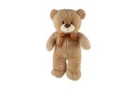 Teddies Medvěd s mašlí plyš - 45 cm - béžová