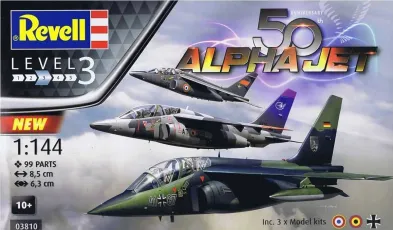 Revell Plastikový model letadla 50th Anniversary "Alpha Jet"