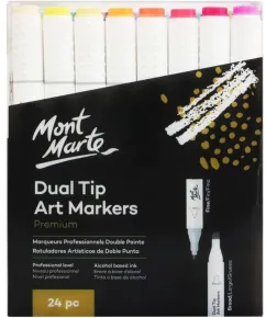MontMarte Sada oboustranných lihových uměleckých fixů, č. 0028 - 24 ks, PP obal