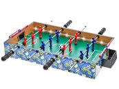 Mikro trading Fotbal stolní hra - dřevěná - 51 x 31 cm - na baterie s LED světlem