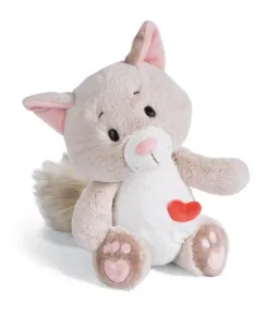 Nici Love Kočička huňatá - 25 cm - sedící - GREEN