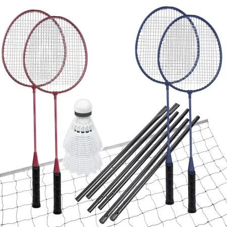 Spokey FUN START Sada na badminton - 4 rakety, síť a míčky