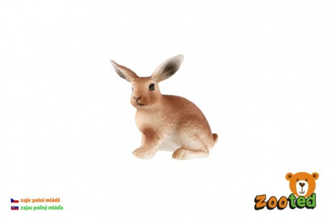 Teddies Zajíc polní - mládě - zooted - 6 cm