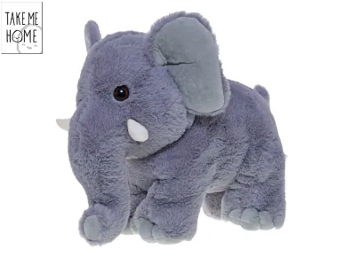 Mikro trading Take Me Home - Slon plyšový - 28 cm - stojící
