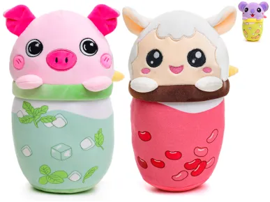 Mikro trading Bubble Tea - Zvířátko spandex plyšové - 24 cm
