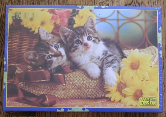 Fame Puzzles Puzzle - Koťátka - 1000 dílků - 1 + 1