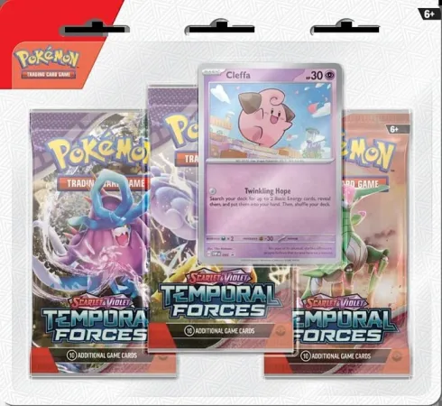 Asmodee Pokémon TCG: SV05 Temporal Forces - 3 Blister Booster
