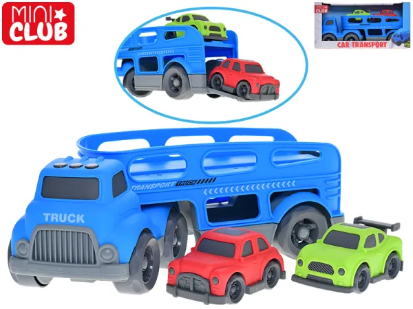Mikro trading Mini Club - Vozidlo odtahové služby s auty - 30 cm - volný chod