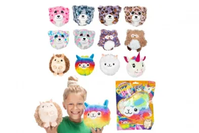 Teddies Míček ZVÍŘÁTKO nafukovací plyš - 15 cm - mix druhů