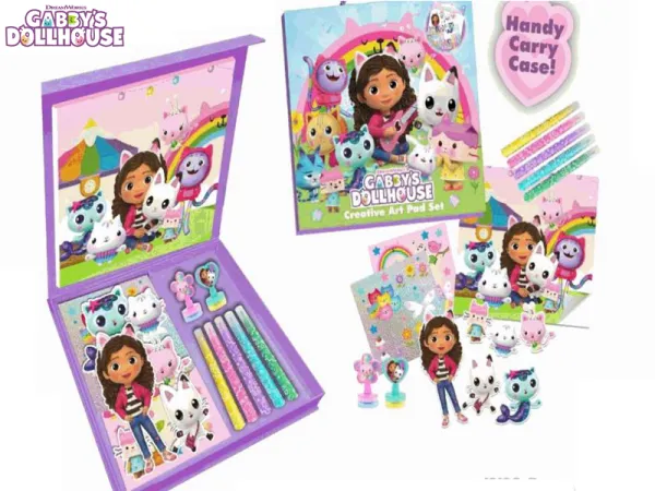 Mikro trading GABBY'S DOLLHOUSE - Gábinin kouzelný domek: Kreativní sada s výtvarnými potřebami