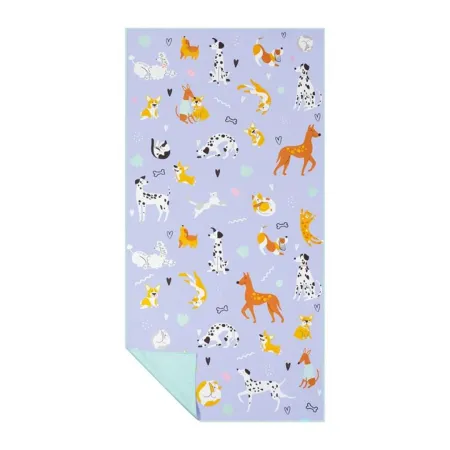 Spokey KIDDY - Rychleschnoucí sportovní ručník - 80 x 160 cm - PEJSCI