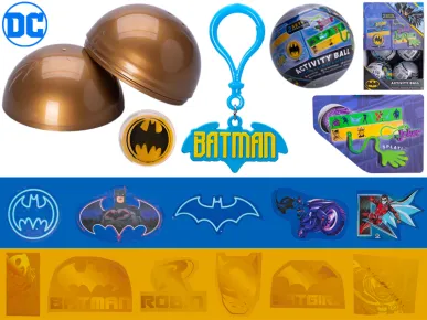 Mikro trading Batman vs. Joker - Sada aktivit s klíčenkou v míčku - 7 cm