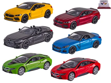 Kinsmart Kovový model auta BMW - 13 cm - zpětný chod