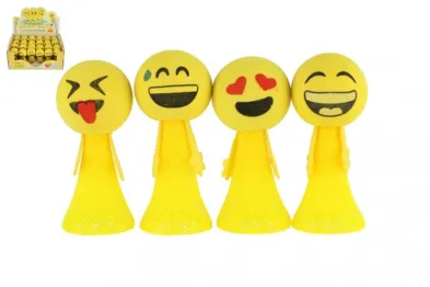 Teddies Hip Hop míček smajlík - vyskakující pěnový - 9,5 cm