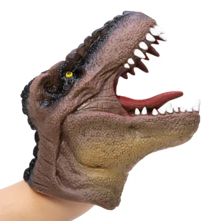 Schylling Dinosaurus - Maňásek na ruku - hnědá