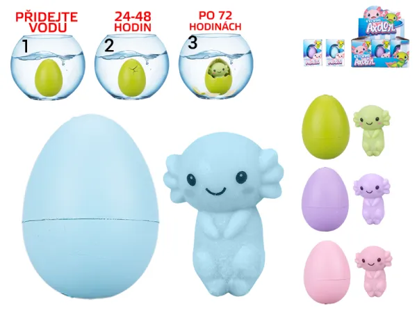 Mikro trading Axolotl - 6 cm - líhnoucí se z vajíčka