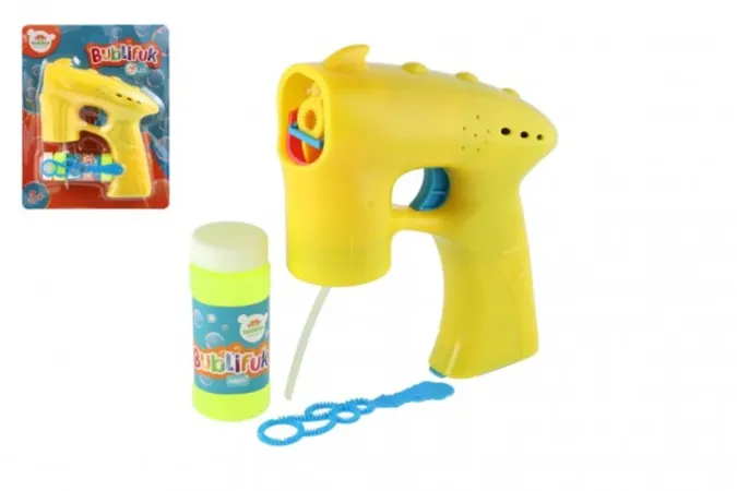 Teddies Bublifuk pistole - 13 cm - žlutá