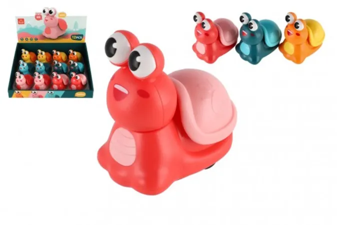 Teddies Šnek - Zmáčkni a jeď - 8 cm - na setrvačník