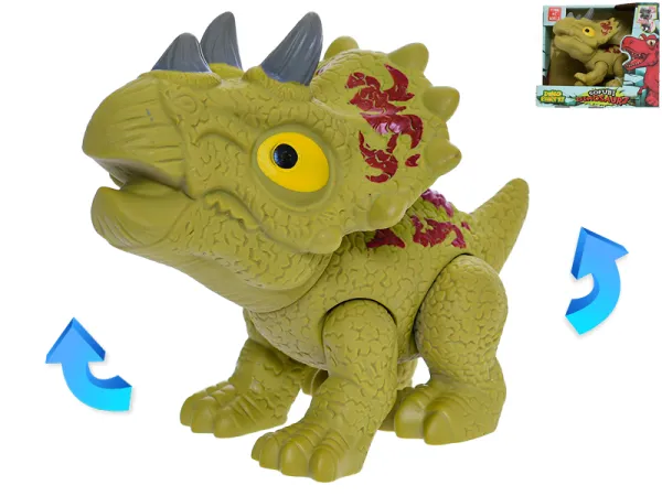 Mikro trading Dinosaurus Triceratops - 17 cm - pohyblivé části