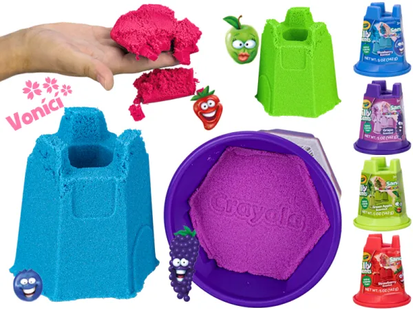 Mikro trading Crayola - Písek kinetický, vonící - 142 gramů