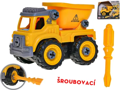 Mikro trading Auto stavební sklápěčka šroubovací - 12 cm - volný chod
