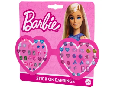 Mikro trading Barbie - Náušnice nalepovací - 24 ks