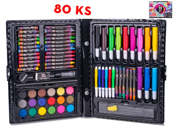 Mikro trading Malovací sada - 80 ks v kufříku