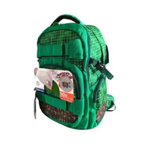 Pixie crew Studentský batoh - Minecraft - zelená