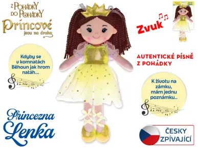 Mikro trading Panenka - Princezna Lenka - 35 cm - česky zpívající