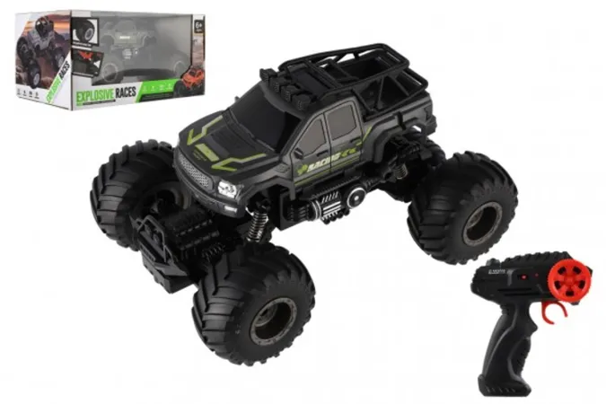 Teddies RC auto pick up Off road terénní - 23 cm - šedá
