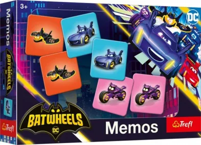 Trefl Batwheels - Pexeso papírové - Batmanův vozový park - 30 kusů