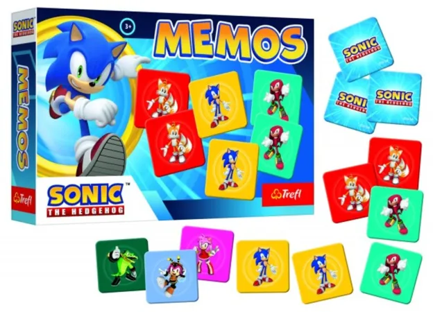 Trefl Sonic The Hedgehog - Pexeso papírové Ježek Sonic - 30 kusů