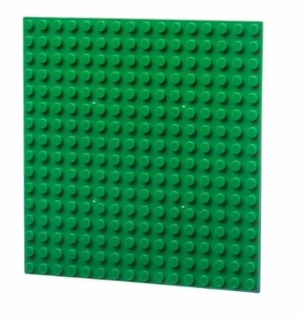 L-W Toys Stavebnice - Základová deska 16x16 - tmavě zelená