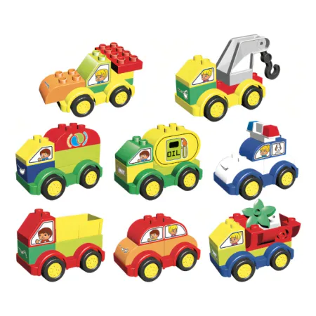 L-W Toys Stavebnice - Junior kostky Auta - 62 ks