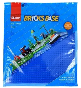 Sluban Stavebnice Bricks Base - Základová deska 32 x 32 - modrá