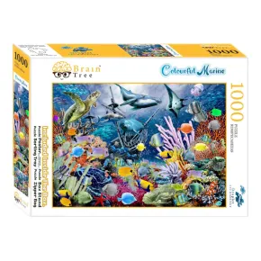 Brain Tree Puzzle - Pestré moře - 1000 dílků