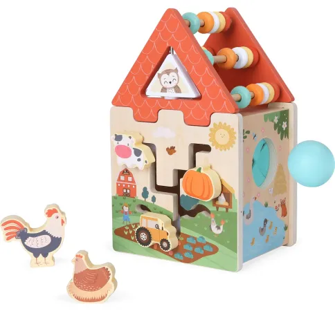 2Kids Toys Motorická kostka - Farma 2v1